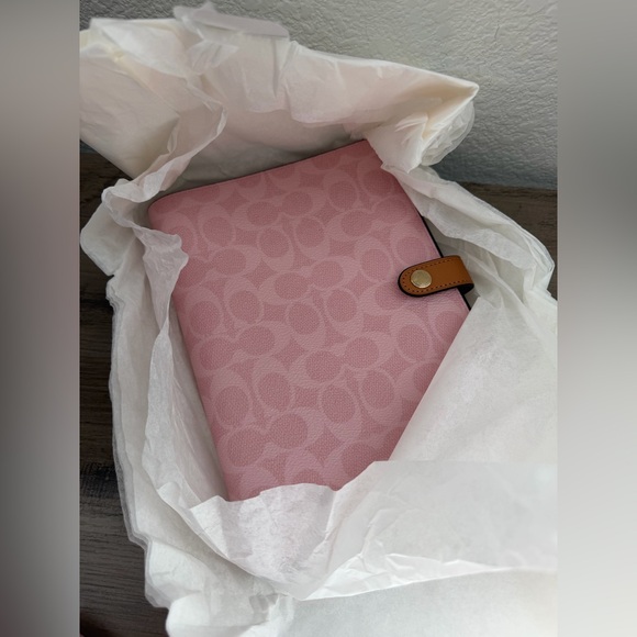 Coach Powder Pink Notebook in Signature Canvas - Picture 7 of 7